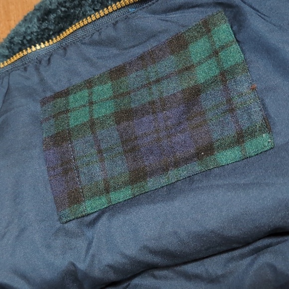 Pendleton Sherpa Teddy Deep Pile Fleece Jacket Fuzzy Full Zip in Teal - Picture 7 of 12
